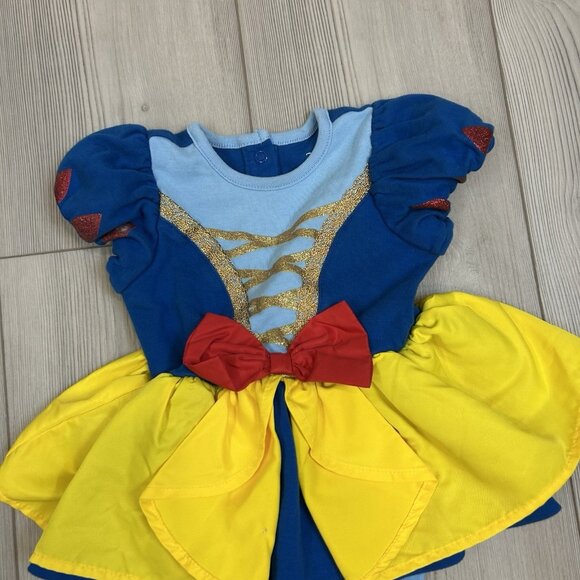 Disney Snow White Costume Bodysuit for Baby Girl 12-18 months Princess One Piece - Picture 2 of 9
